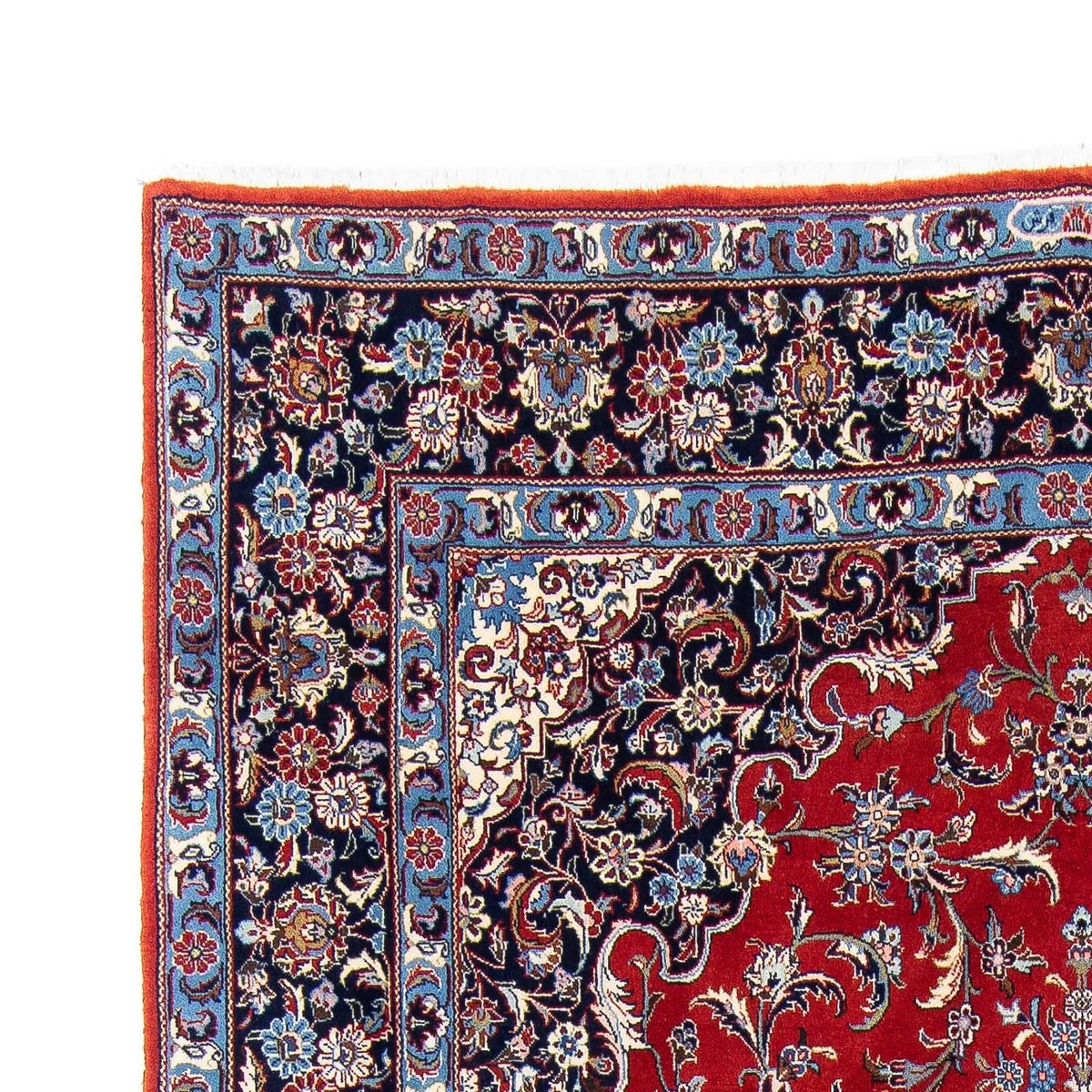 Alfombra persa - Real - 325 x 204 cm - rojo oscuro