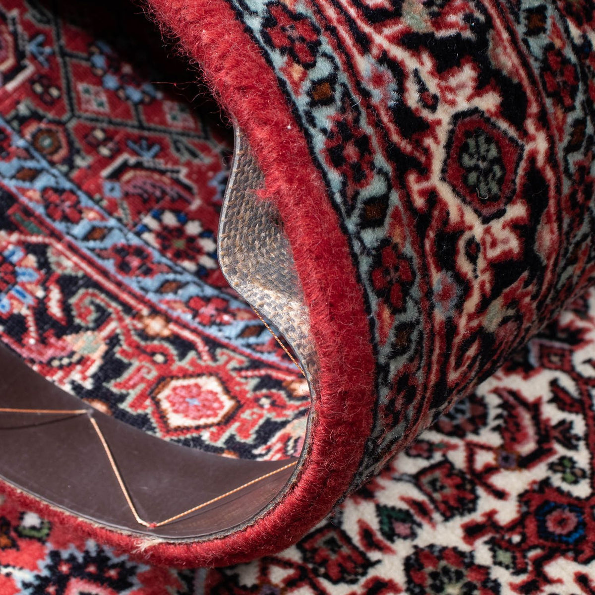 Alfombra de pasillo Alfombra persa - Bidjar - 207 x 73 cm - rojo