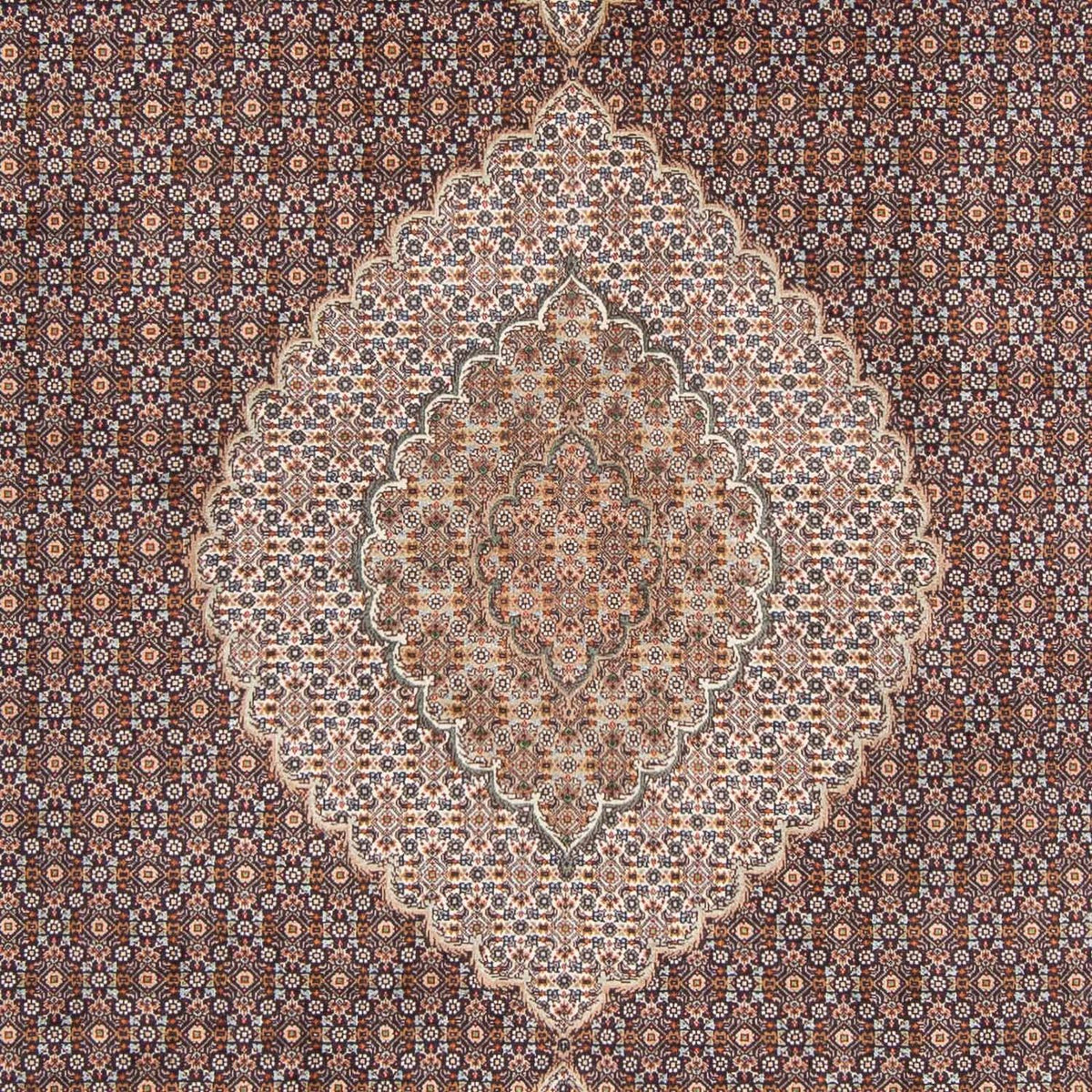 Alfombra persa - Tabriz - 302 x 205 cm - azul oscuro