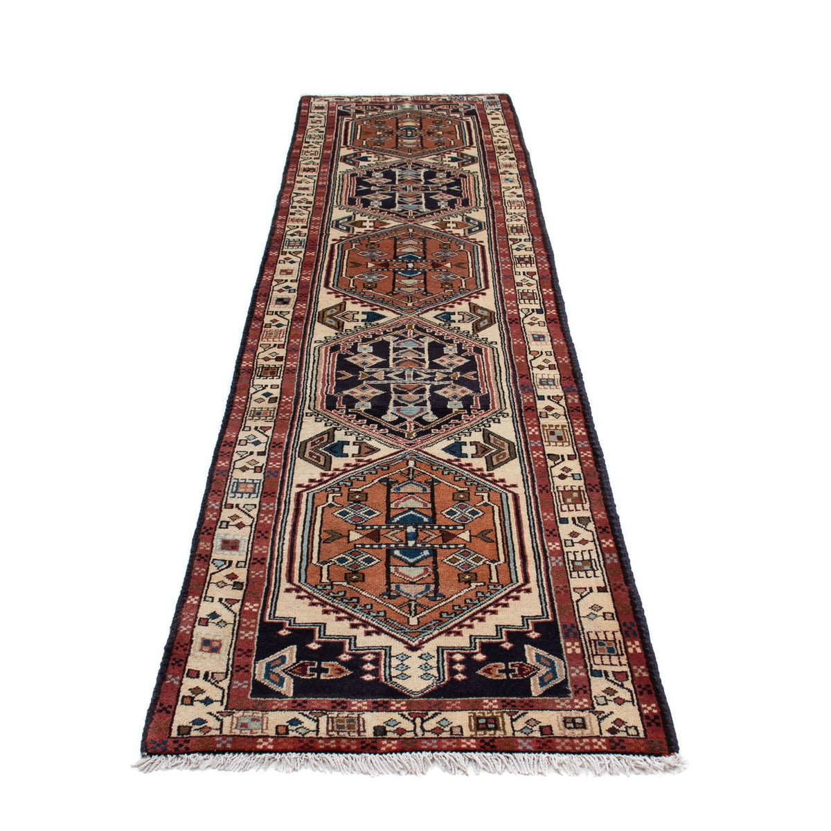 Alfombra de pasillo Alfombra persa - Bidjar - 208 x 133 cm - beige