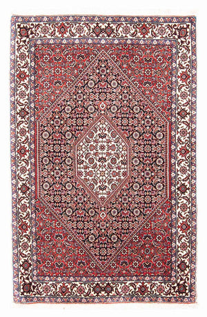 Alfombra persa - Bidjar - 130 x 83 cm - rojo