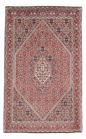 Alfombra persa - Bidjar - 145 x 88 cm - rojo claro