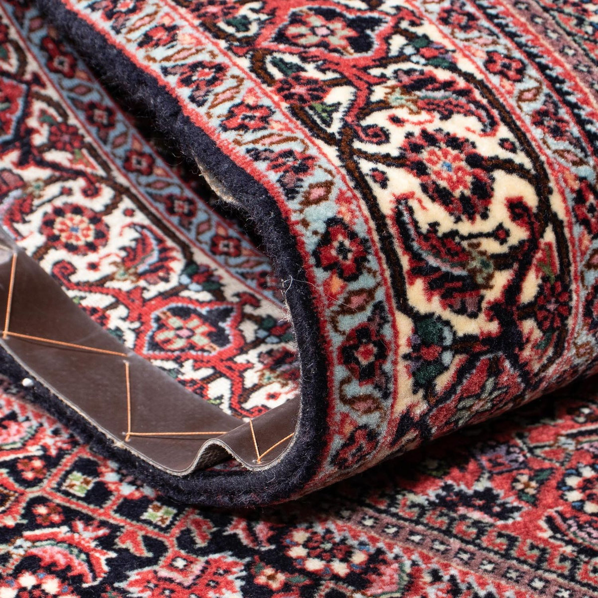 Alfombra de pasillo Alfombra persa - Bidjar - 313 x 84 cm - azul oscuro