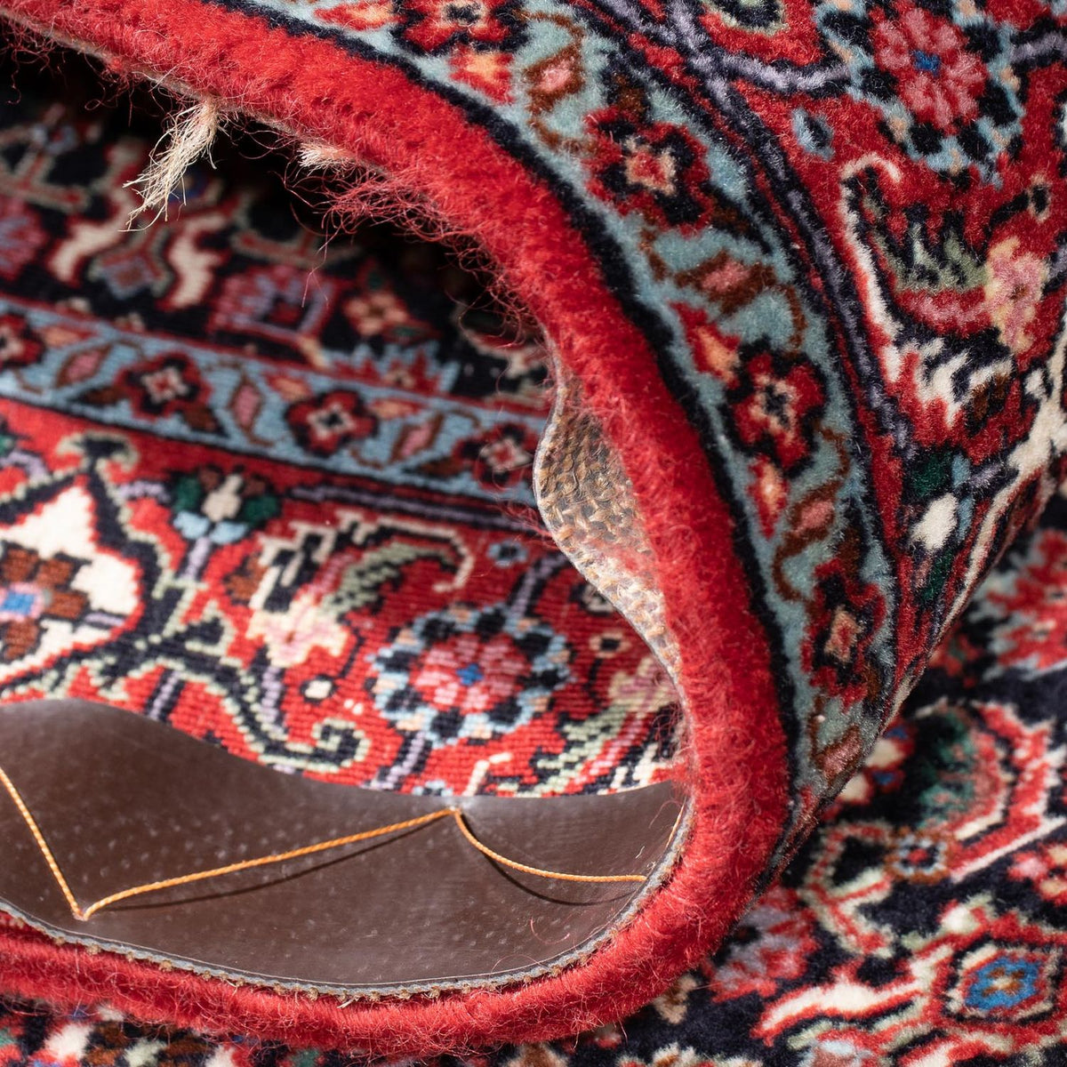 Alfombra de pasillo Alfombra persa - Bidjar - 288 x 86 cm - rojo