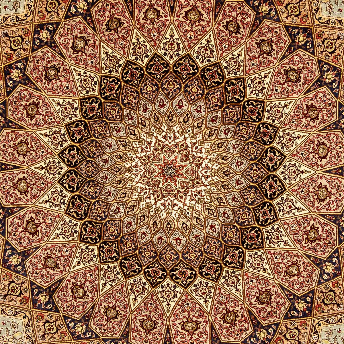 Alfombra Persa - Tabriz - Real - 355 x 252 cm - multicolor