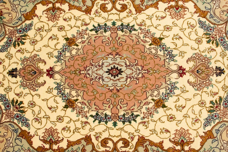 Alfombra Persa - Tabriz - Real - 152 x 100 cm - beige