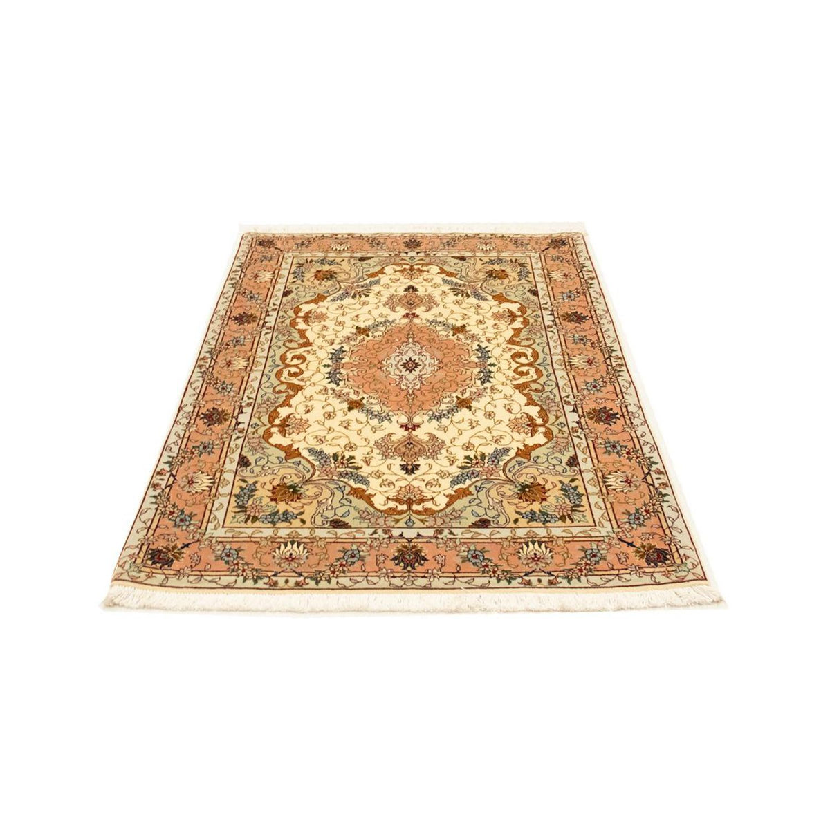 Alfombra Persa - Tabriz - Real - 152 x 100 cm - beige