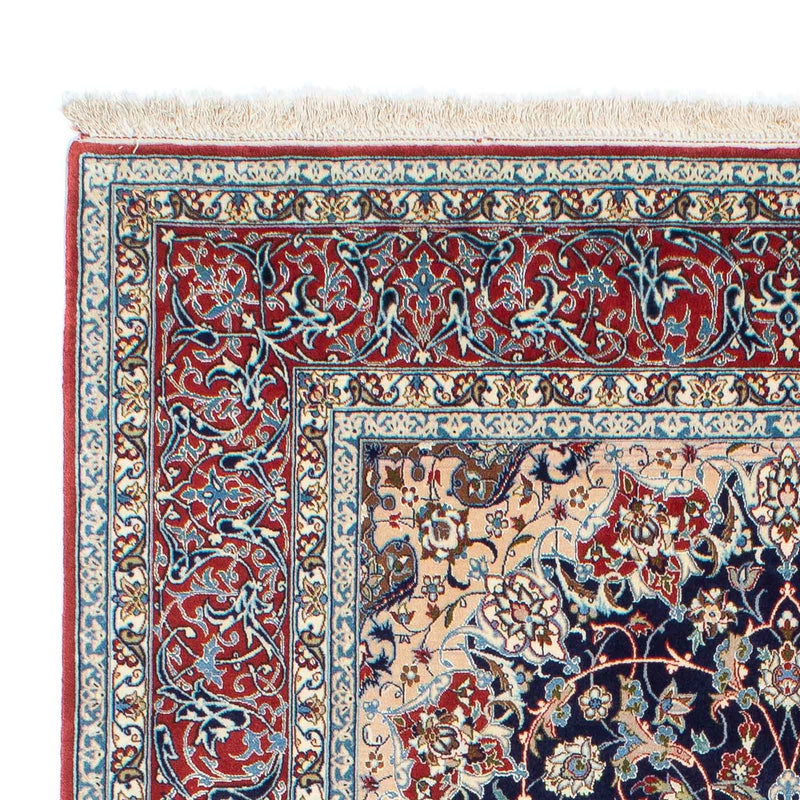 Alfombra Persa - Isfahan - Prima - 220 x 152 cm - azul oscuro