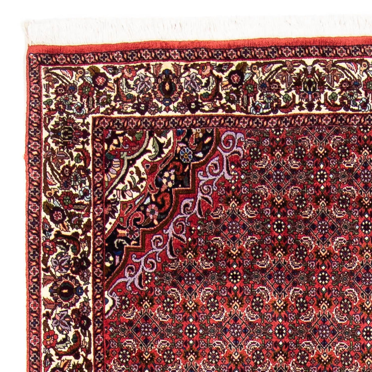 Alfombra persa - Bidjar - 241 x 172 cm - rojo oscuro