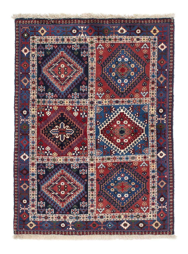 Alfombra persa - Nómada - 140 x 100 cm - rojo oscuro