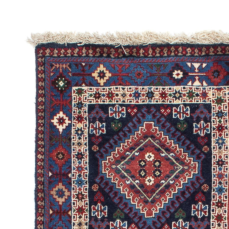 Alfombra persa - Nómada - 140 x 100 cm - rojo oscuro
