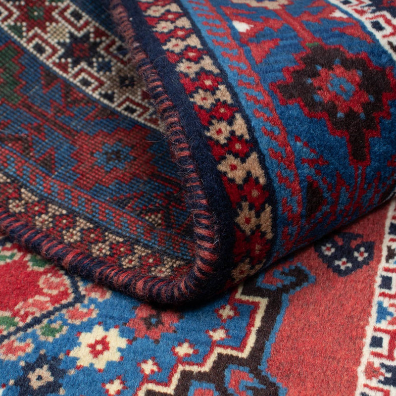 Alfombra persa - Nómada - 140 x 100 cm - rojo oscuro