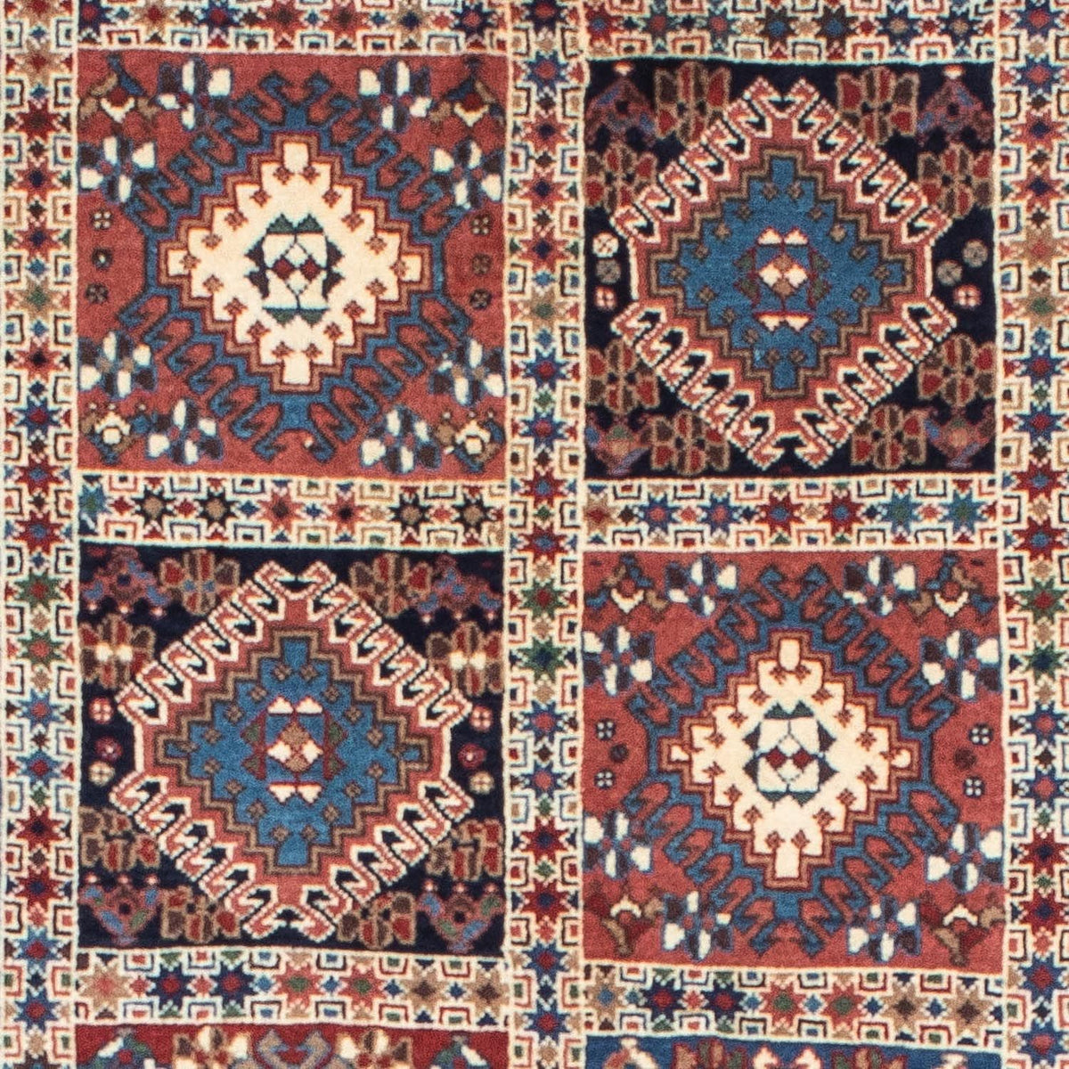 Alfombra de pasillo Alfombra persa - Nómada - 197 x 84 cm - rojo oscuro
