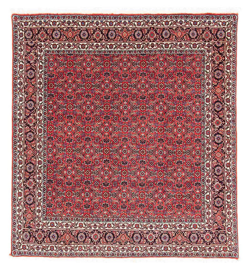 Alfombra persa - Bidjar cuadrado  - 126 x 124 cm - rojo