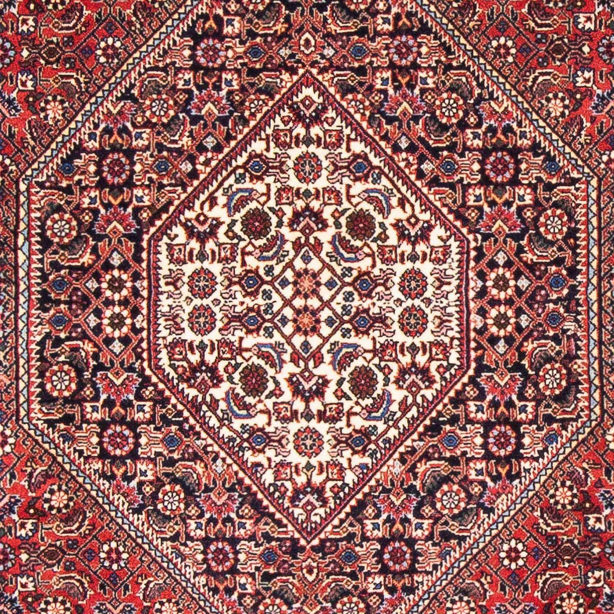 Alfombra persa - Bidjar - 170 x 110 cm - rojo