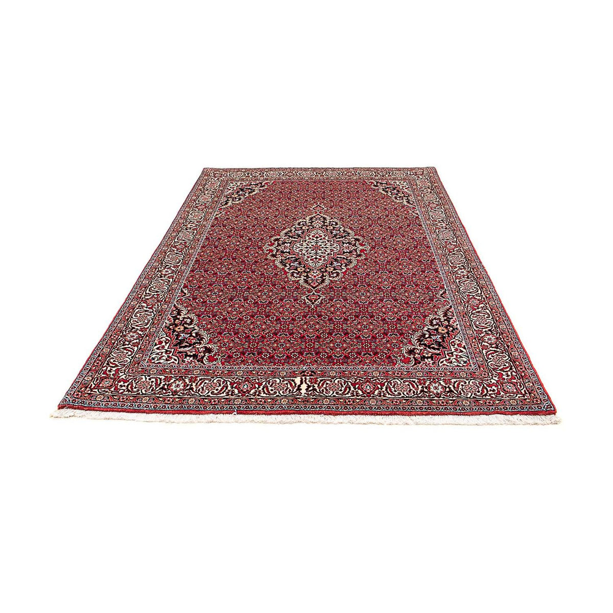 Alfombra persa - Bidjar - 220 x 153 cm - rojo