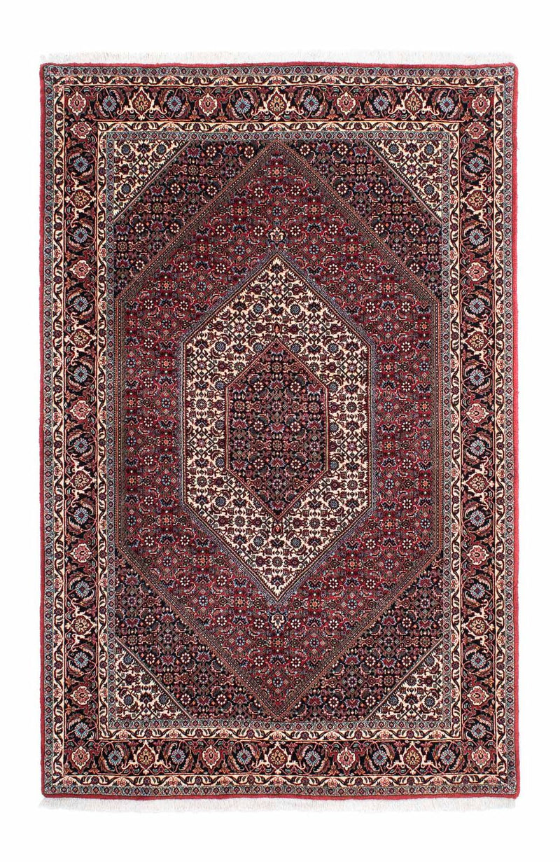 Alfombra persa - Bidjar - 207 x 132 cm - rojo