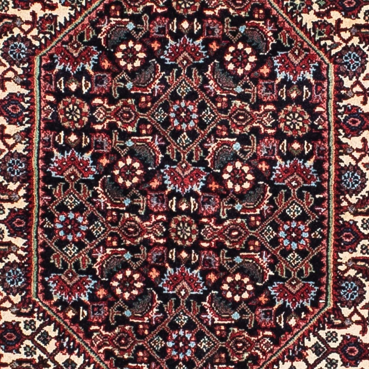 Alfombra persa - Bidjar - 207 x 132 cm - rojo