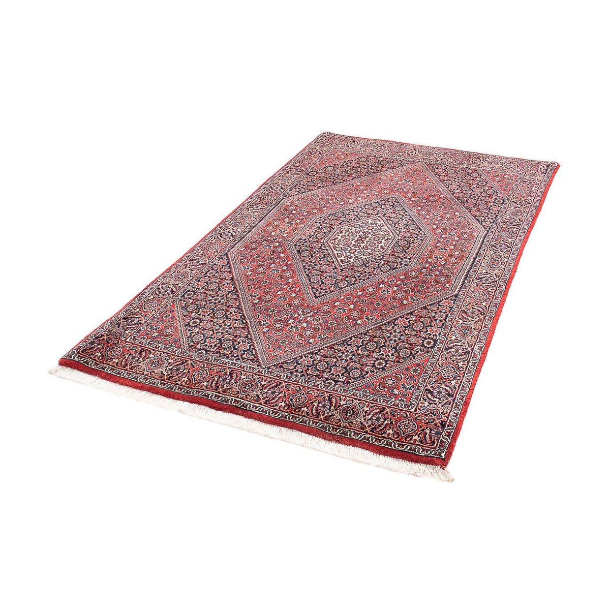 Alfombra persa - Bidjar - 182 x 111 cm - rojo