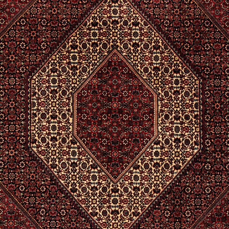 Alfombra persa - Bidjar - 255 x 205 cm - rojo oscuro