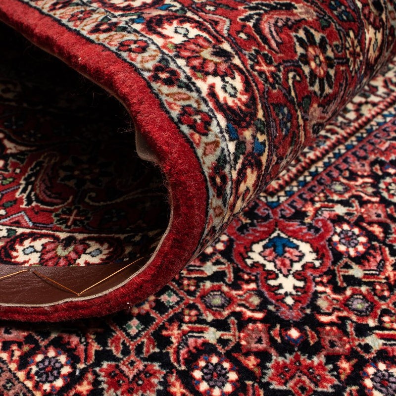Alfombra persa - Bidjar - 255 x 205 cm - rojo oscuro