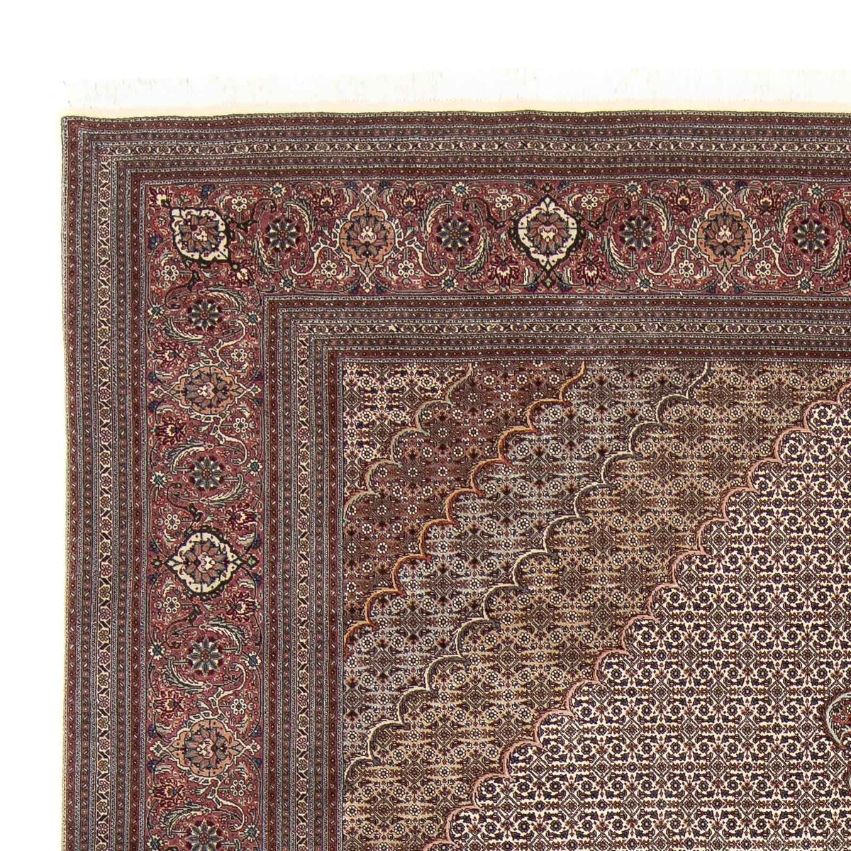 Alfombra Persa - Tabriz - Real - 348 x 253 cm - marrón claro
