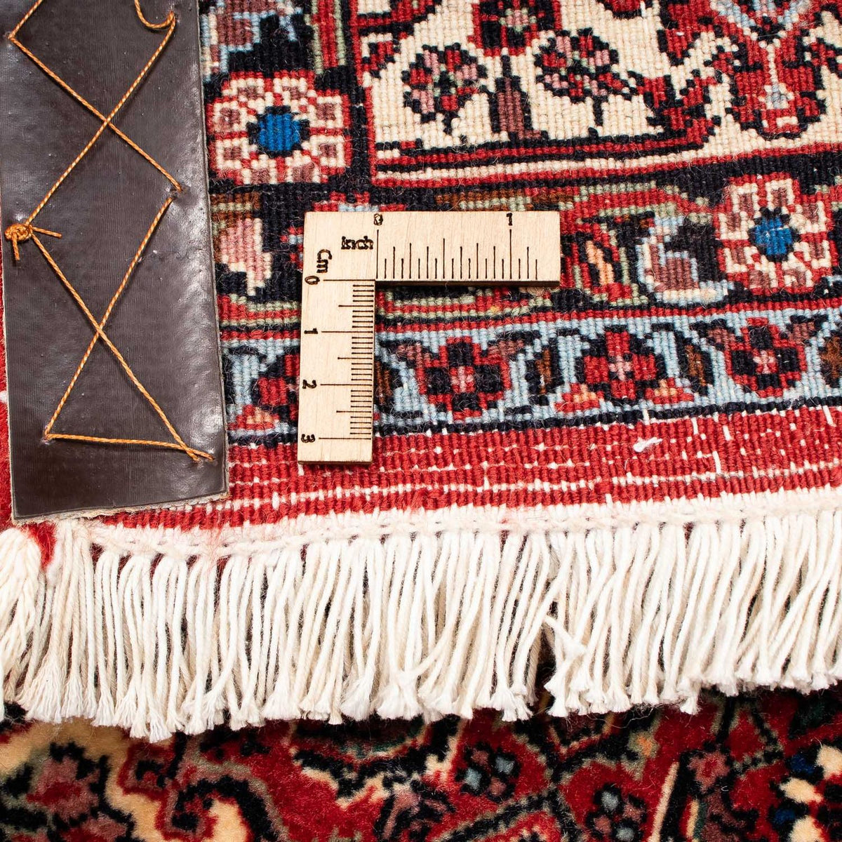 Alfombra persa - Bidjar - 255 x 202 cm - rojo oscuro