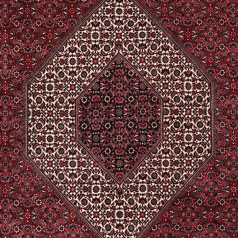 Alfombra persa - Bidjar - 252 x 203 cm - rojo oscuro