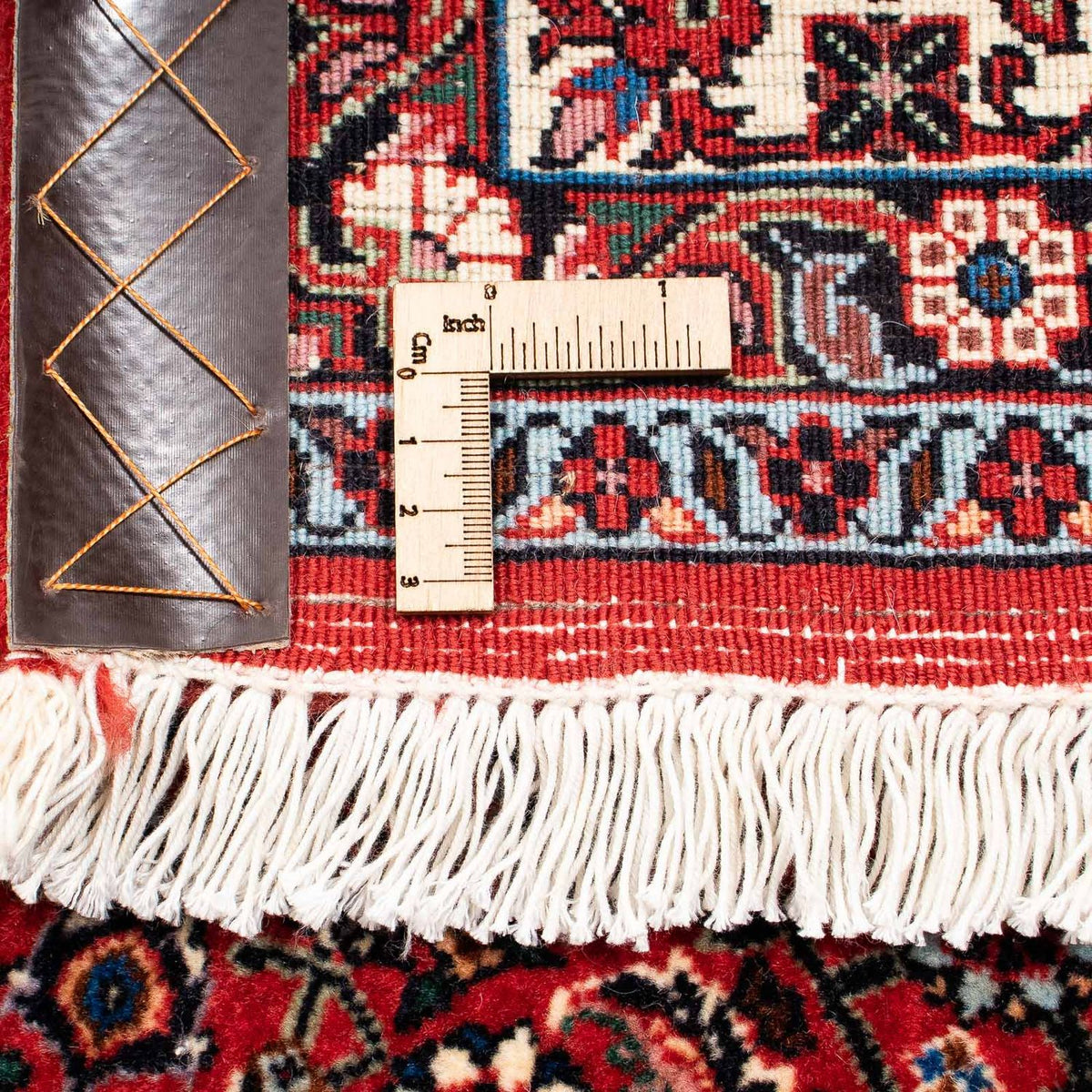 Alfombra persa - Bidjar - 252 x 203 cm - rojo oscuro