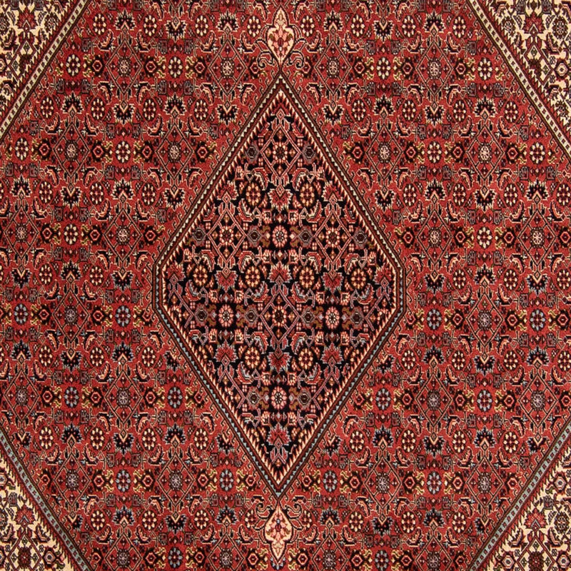 Alfombra persa - Bidjar - 343 x 250 cm - rojo oscuro