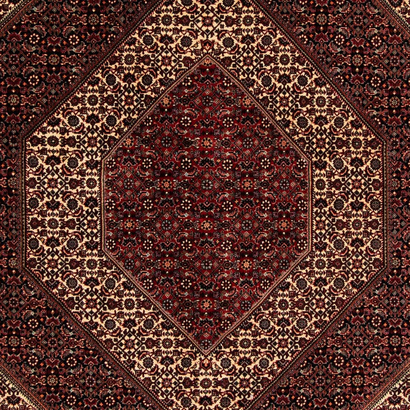 Alfombra persa - Bidjar - 262 x 203 cm - rojo oscuro