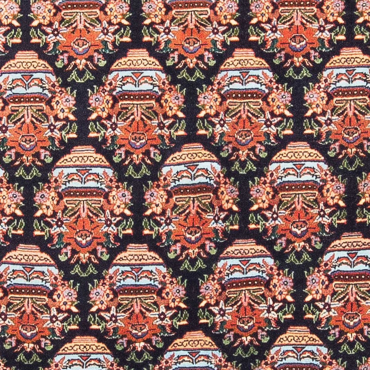 Alfombra persa - Bidjar - 125 x 82 cm - azul oscuro