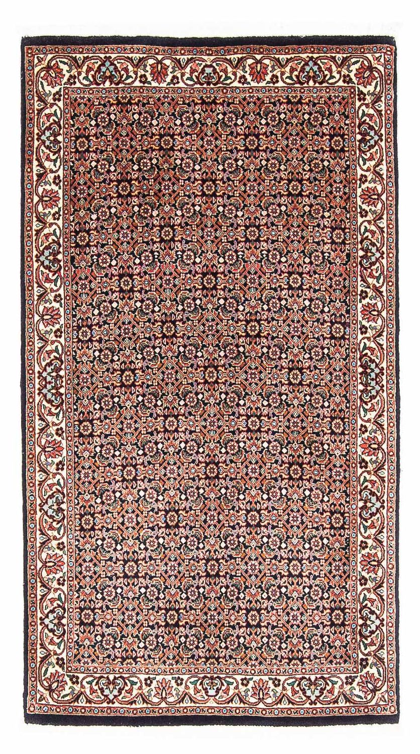 Alfombra persa - Bidjar - 148 x 80 cm - azul oscuro