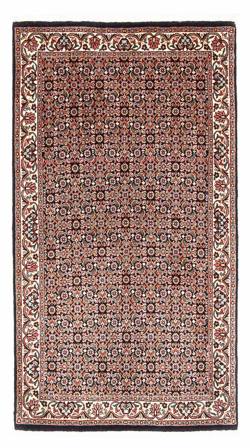 Alfombra persa - Bidjar - 148 x 80 cm - azul oscuro