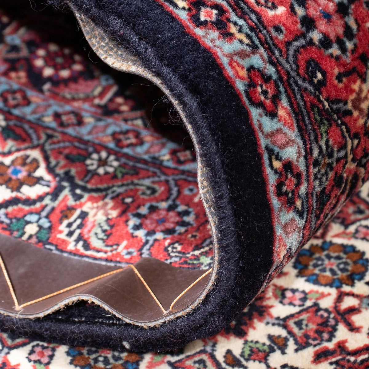 Alfombra de pasillo Alfombra persa - Bidjar - 289 x 83 cm - azul oscuro