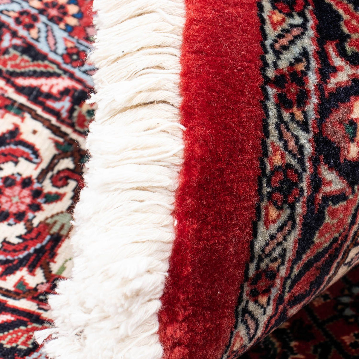 Alfombra persa - Bidjar redondo  - 155 x 155 cm - rojo oscuro