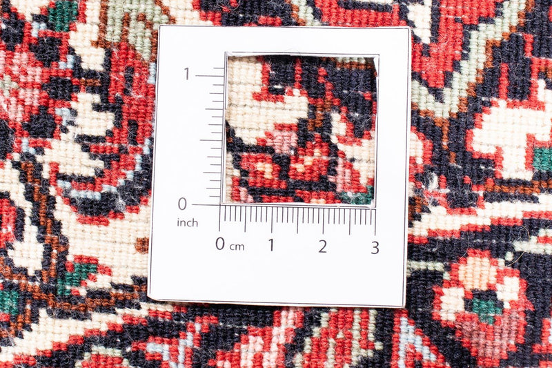 Alfombra persa - Bidjar redondo  - 155 x 155 cm - rojo oscuro