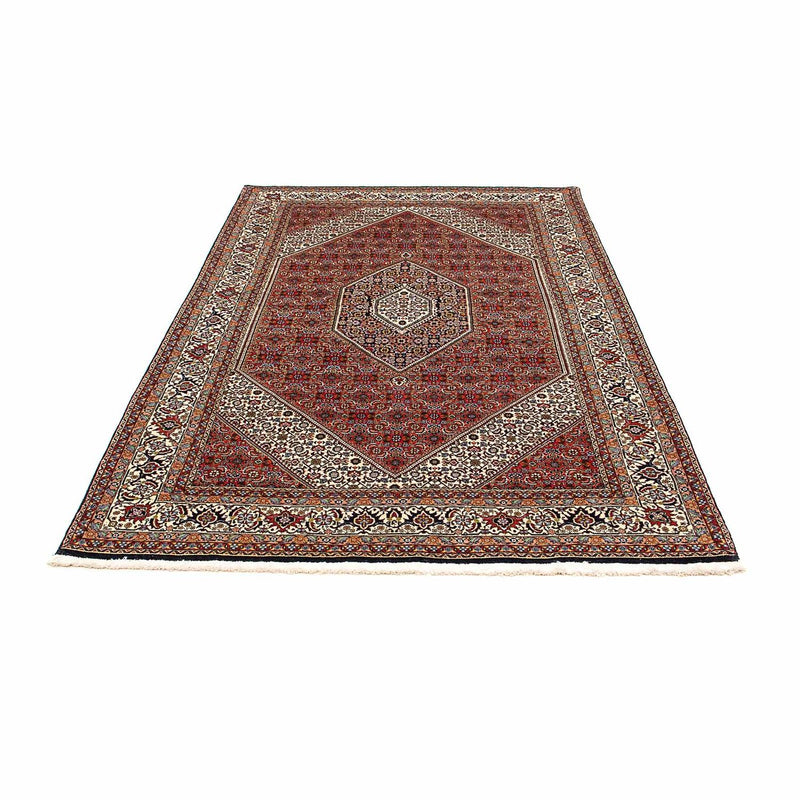 Alfombra persa - Bidjar - 205 x 139 cm - rojo oscuro