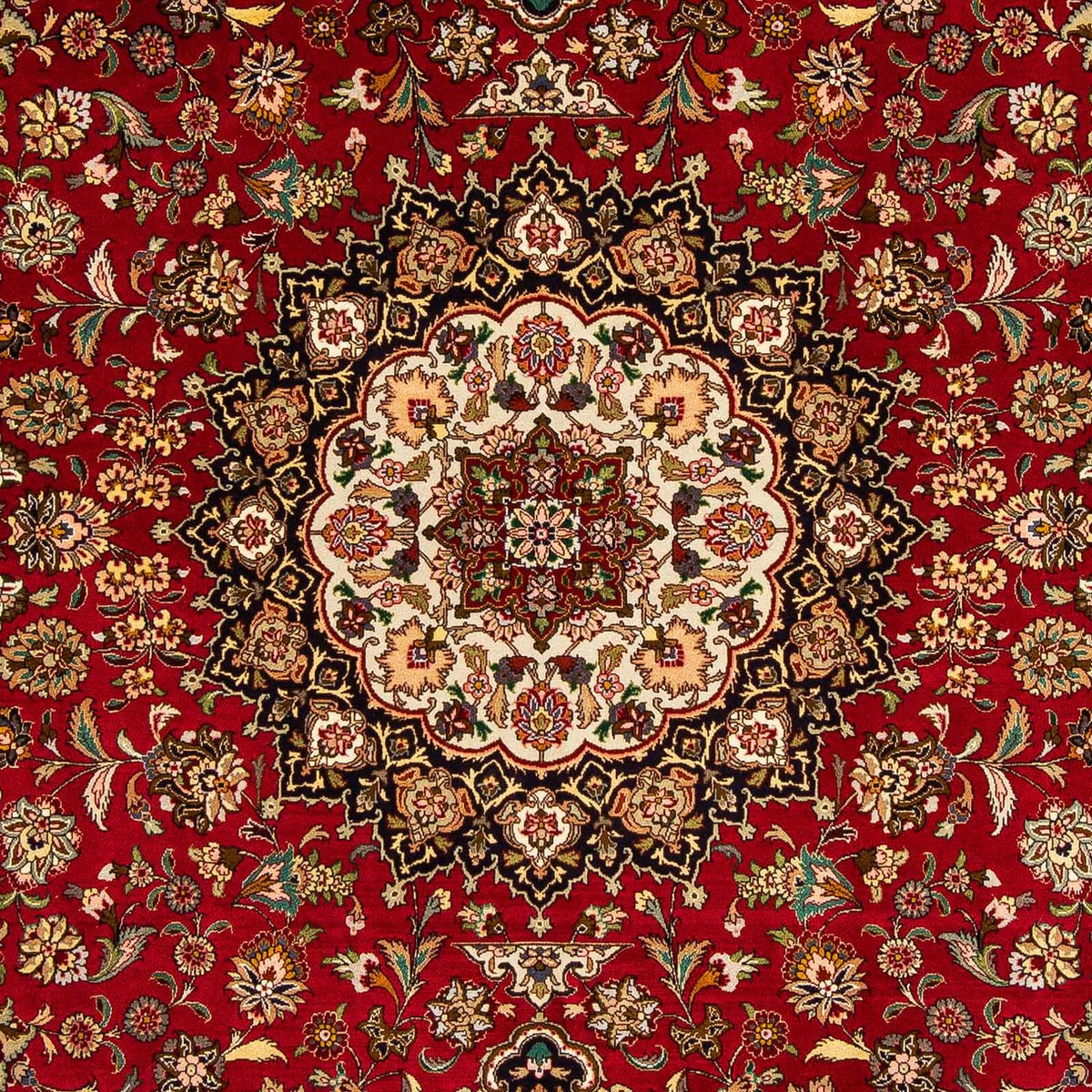 Alfombra Persa - Tabriz - Real - 300 x 202 cm - rojo oscuro
