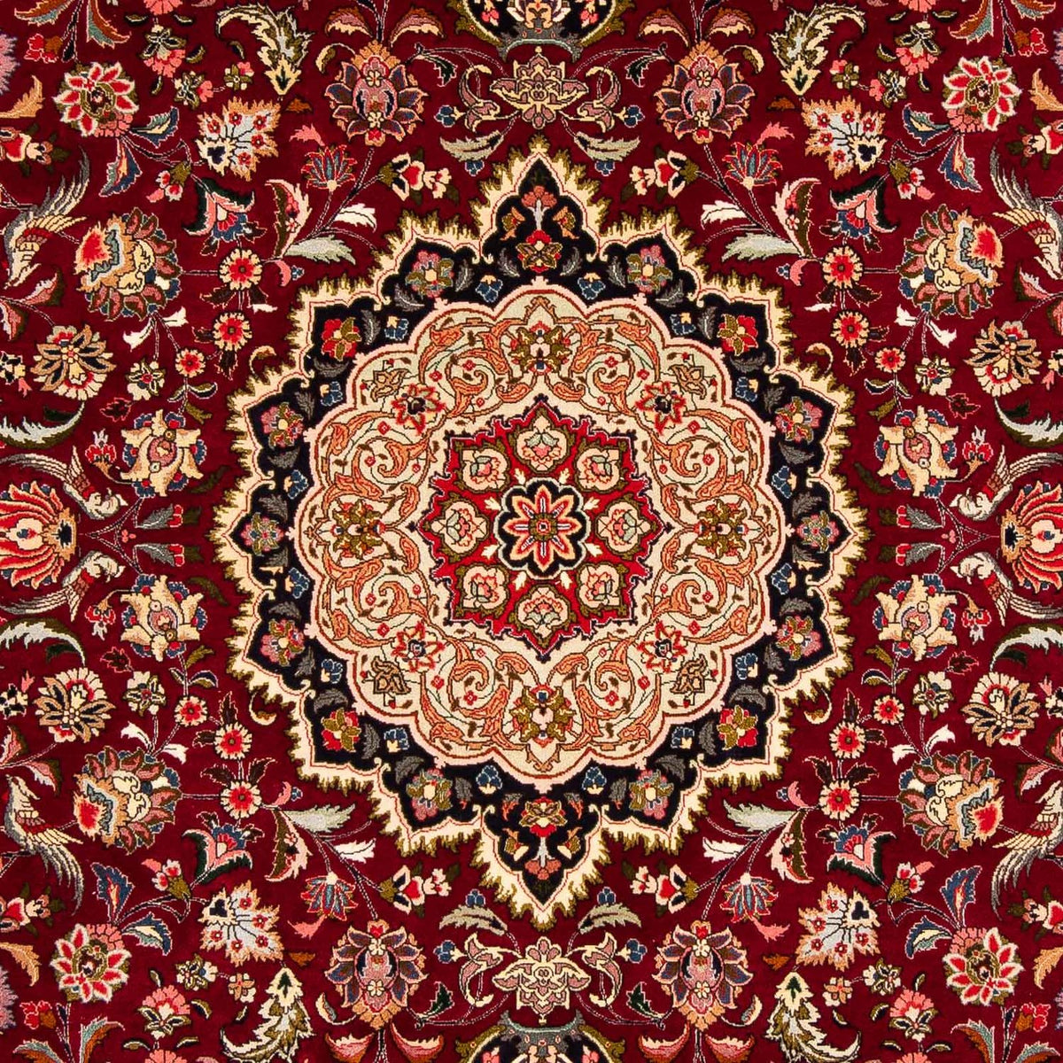 Alfombra Persa - Tabriz - Real - 300 x 202 cm - rojo oscuro