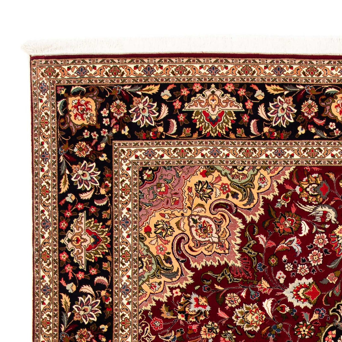 Alfombra Persa - Tabriz - Real - 300 x 202 cm - rojo oscuro