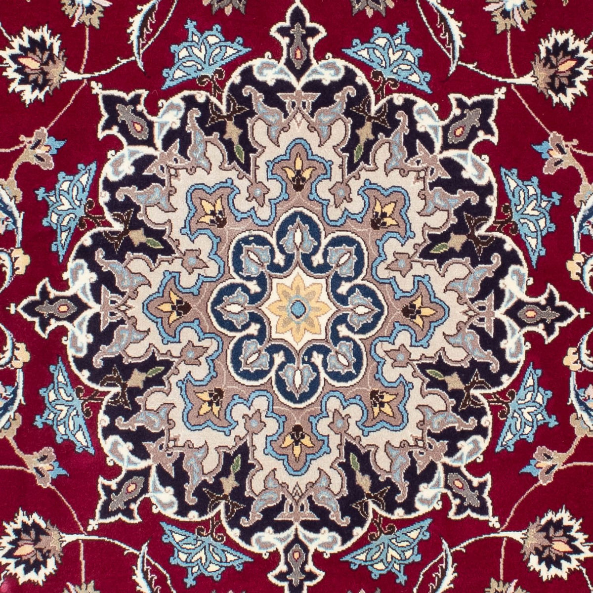 Alfombra Persa - Tabriz - Real - 207 x 155 cm - rojo oscuro