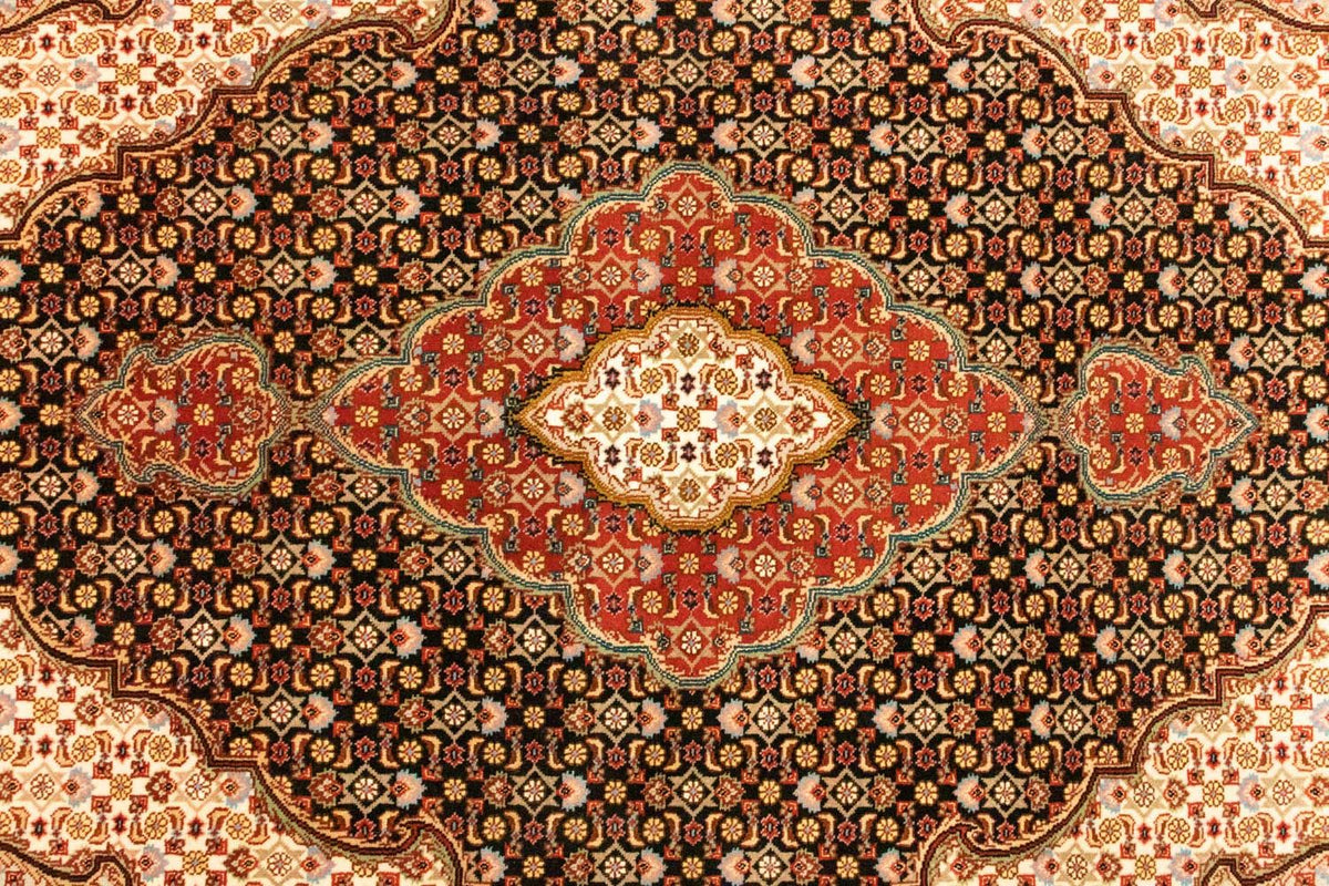 Alfombra Persa - Tabriz - Real - 155 x 100 cm - azul oscuro
