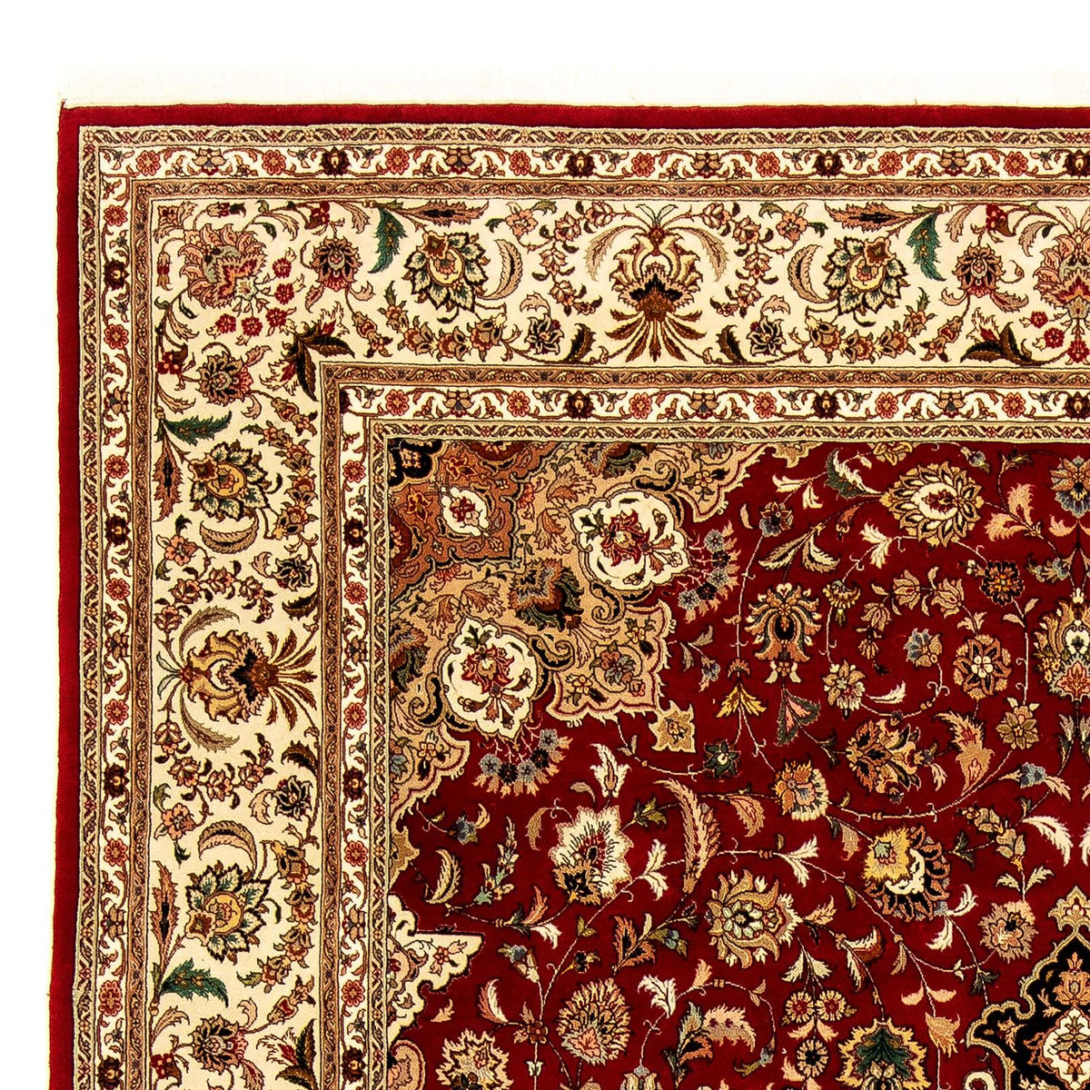 Alfombra Persa - Tabriz - Real - 348 x 252 cm - rojo oscuro