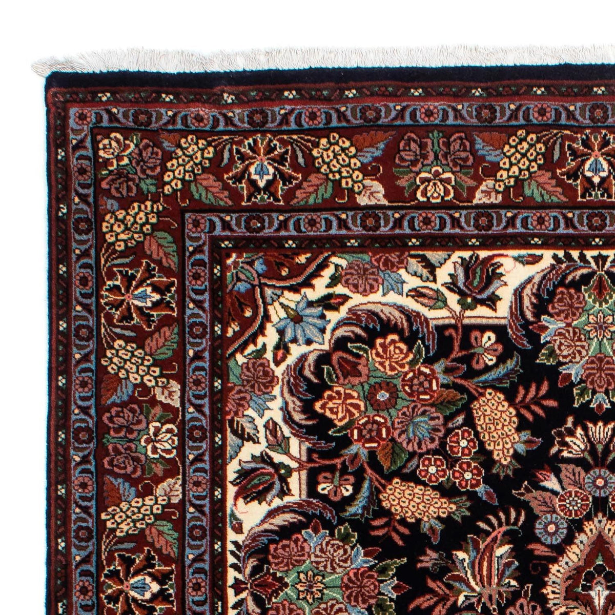 Alfombra persa - Bidjar - 210 x 133 cm - azul oscuro