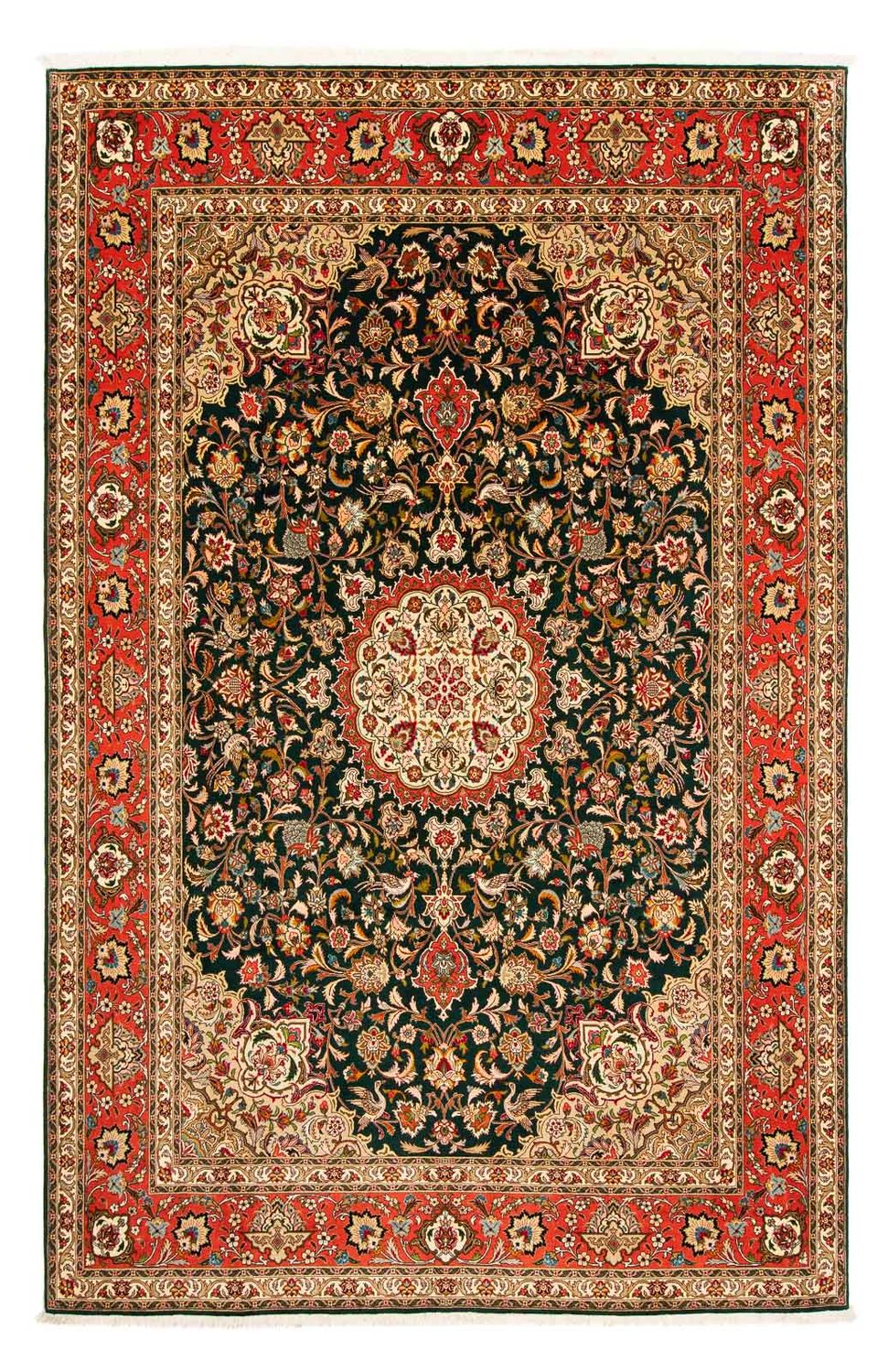 Alfombra Persa - Tabriz - Real - 295 x 198 cm - rojo