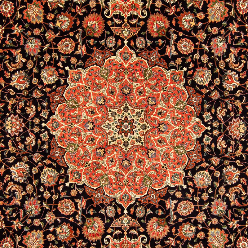 Alfombra Persa - Tabriz - Real - 407 x 297 cm - azul oscuro