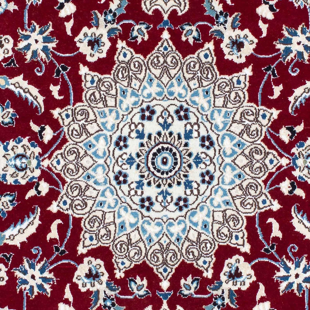 Alfombra de pasillo Alfombra Persa - Nain - Real - 177 x 107 cm - rojo oscuro