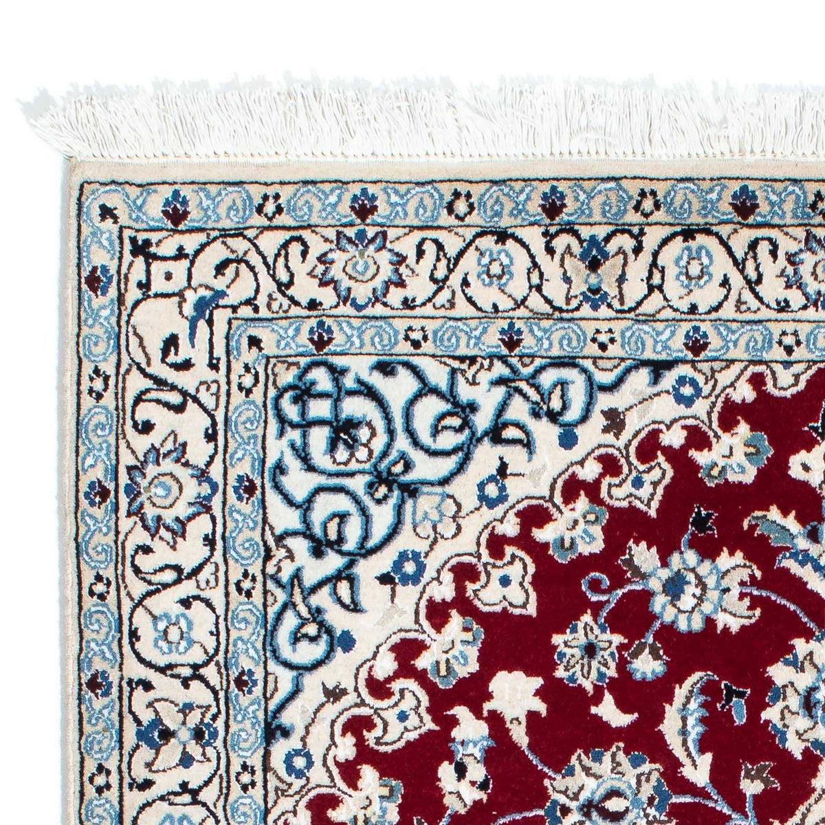 Alfombra de pasillo Alfombra Persa - Nain - Real - 177 x 107 cm - rojo oscuro