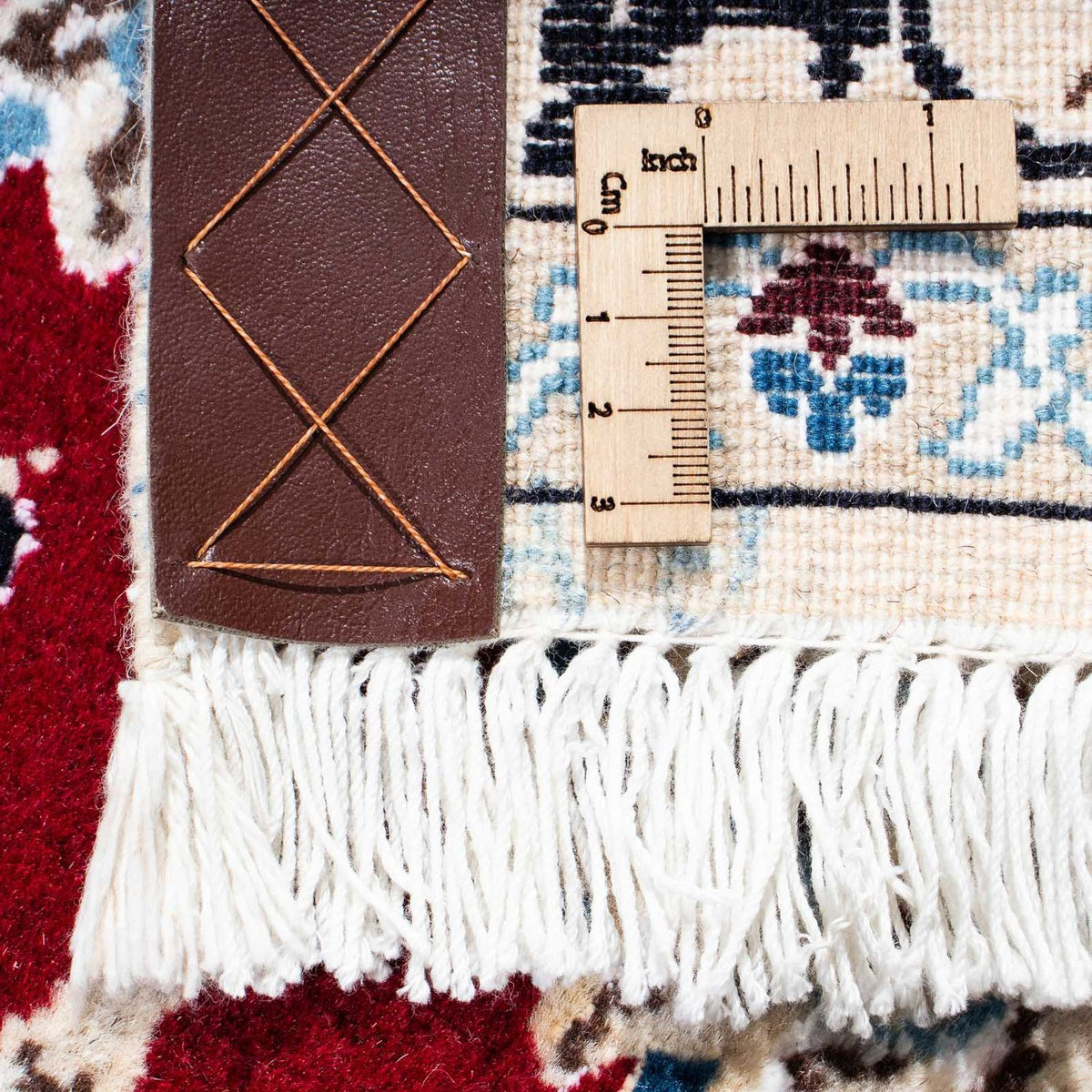 Alfombra de pasillo Alfombra Persa - Nain - Real - 177 x 107 cm - rojo oscuro